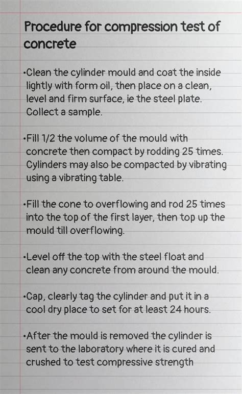 Confused about proper procedure to do compression test